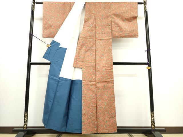 平和屋着物■本場染大島紬 人物文 正絹 逸品 DABG6100xg