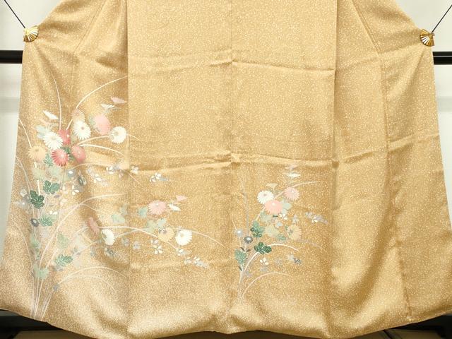 平和屋着物■訪問着 刺繍 草花文 暈し染め たたき染め 金彩 三越扱い 正絹 逸品 DABG6121xg