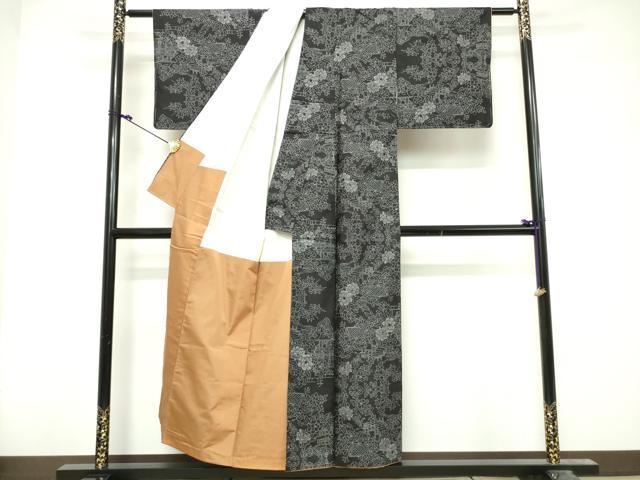 平和屋着物■本場大島紬 7マルキ 風景花文 正絹 逸品 DABG6140xg