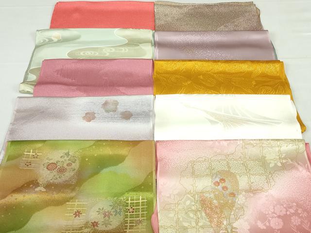 平和屋着物★和装小物 帯揚げ10枚セット 丹後ちりめん 正絹 逸品 DABG6237xg