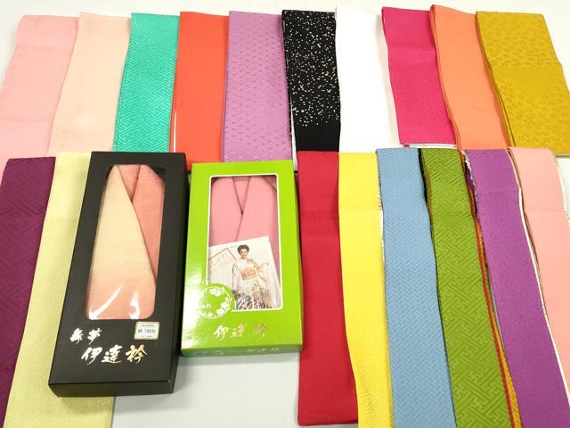 平和屋着物▼和装小物 重ね衿・伊達衿まとめて20点 紗綾形 舞桜 箔散らし 銀糸 金彩 未使用品あり 逸品 DABG6514xg