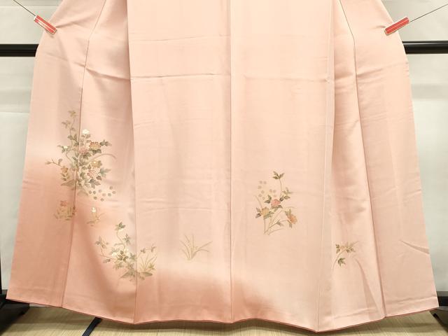 平和屋着物■訪問着 枝花文 暈し染め 正絹 逸品 DABG6639cd