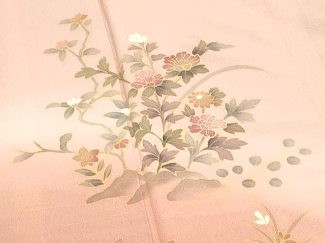 平和屋着物■訪問着 枝花文 暈し染め 正絹 逸品 DABG6639cd