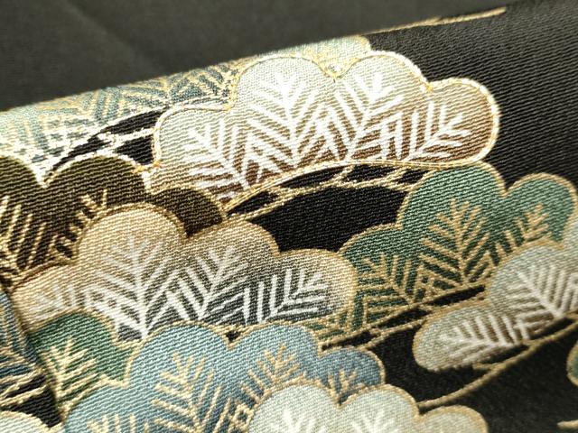 平和屋着物■豪華黒留袖 駒刺繍 浜松文 金彩 正絹 逸品 DABG6645cd
