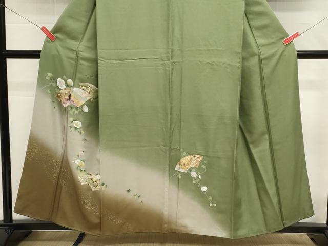 平和屋着物■訪問着 地紙花文 暈し染め 金銀彩 やまと誂製 正絹 逸品 DABG6651cd