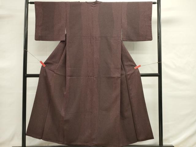 平和屋着物■上質なお召 120亀甲 立涌文 正絹 逸品 DABG6664cd