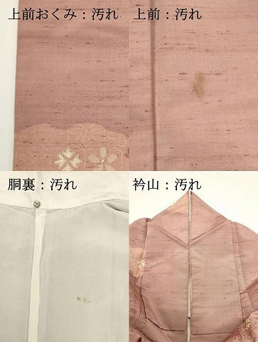 平和屋着物■上質な紬 雲取り亀甲地紋 正絹 逸品 DABG6677cd