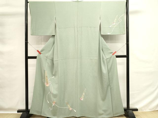 平和屋着物■訪問着 刺繍 器物花文 正絹 逸品 DABG6805cd