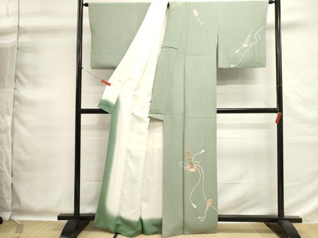 平和屋着物■訪問着 刺繍 器物花文 正絹 逸品 DABG6805cd