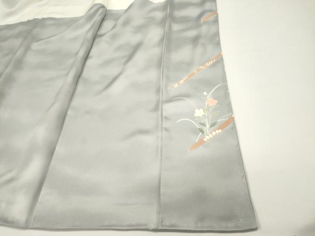 平和屋着物■訪問着 駒刺繍 扇面花文 暈し染め 金彩 正絹 逸品 DABG6823cd
