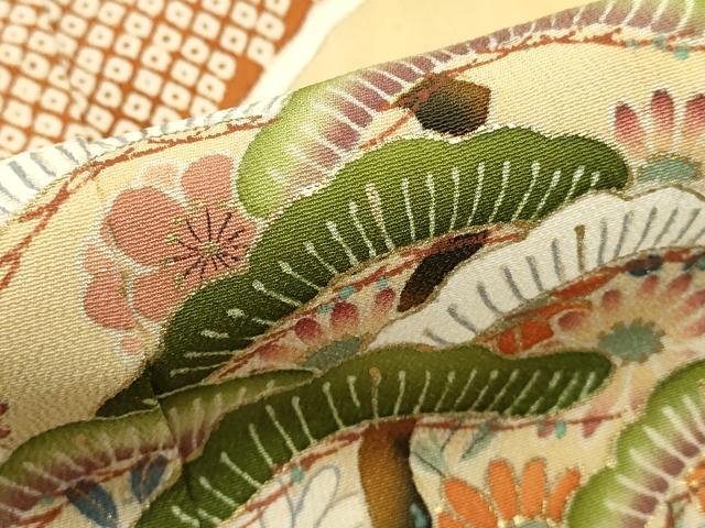 平和屋着物■豪華黒留袖 枝松文 金彩 正絹 逸品 DABG6855cd