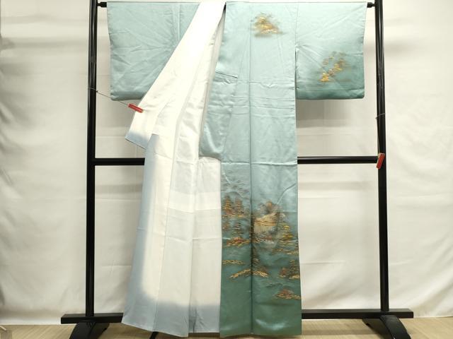 平和屋着物■訪問着 風景文 暈し染め 金彩 正絹 逸品 DABG6857cd