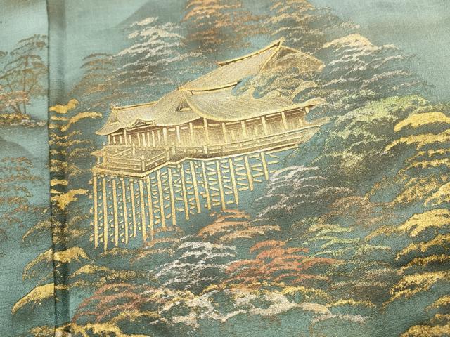 平和屋着物■訪問着 風景文 暈し染め 金彩 正絹 逸品 DABG6857cd