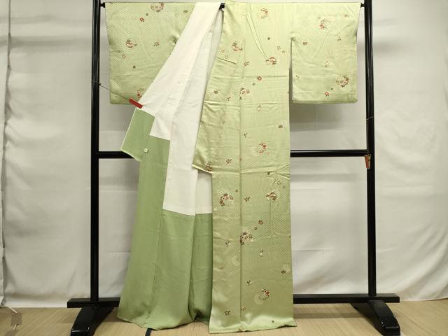 平和屋着物■上質な小紋 絞り 花丸文 金彩 正絹 逸品 DABG6860cd