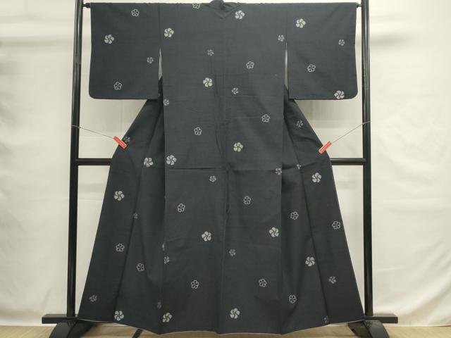 平和屋着物■上質な紬 舞花文 正絹 逸品 DABG6880cd