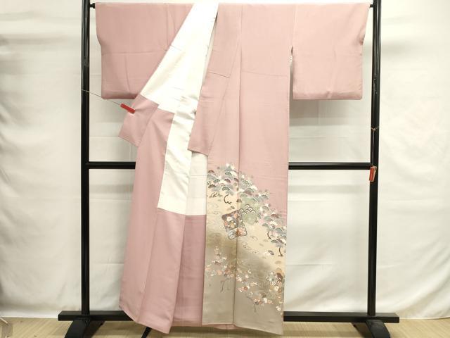 平和屋着物■豪華色留袖 流水吉祥花文 暈し染め 金彩 正絹 逸品 DABG6888cd