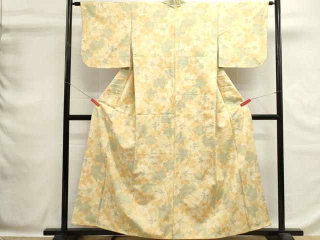 平和屋着物■上質な紬 舞花文 正絹 逸品 DABG6897cd