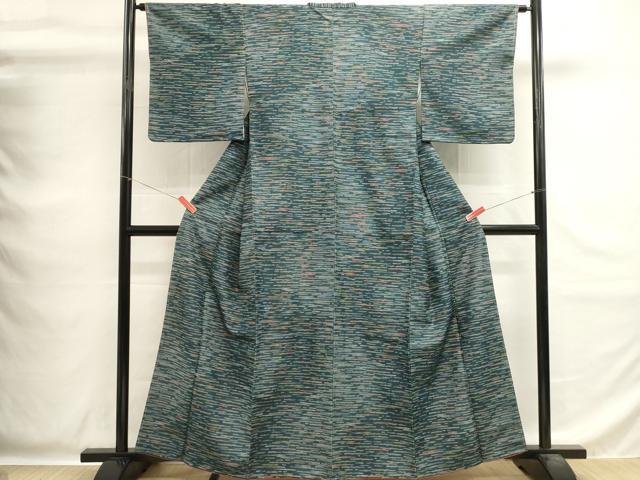 平和屋着物■小紋 エ霞文 洗える着物 未使用 DABG6901cd