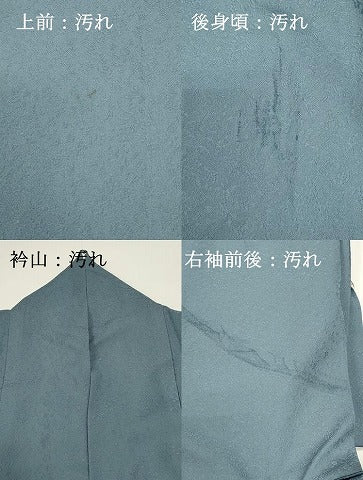 平和屋着物■上質な色無地 草花地紋 空色 正絹 逸品 DABG6912cd
