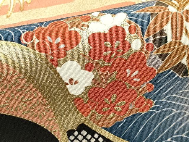 平和屋着物■豪華黒留袖 駒刺繍 花鳥文 正絹 逸品 DABG6914cd