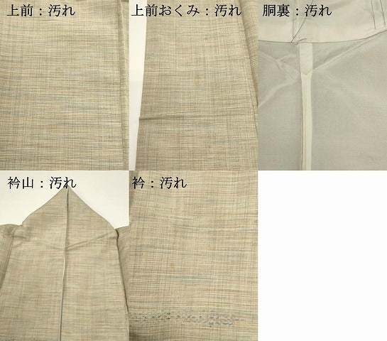平和屋着物■上質な紬 横段文 正絹 逸品 DABG6920cd