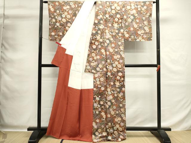 平和屋着物■上質な小紋 絞り 辻が花 金彩 正絹 逸品 DABG6940cd