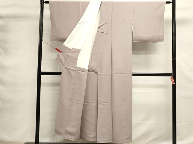 平和屋着物■上質な色無地 鴇鼠色 正絹 逸品 未使用 DABG6965cd