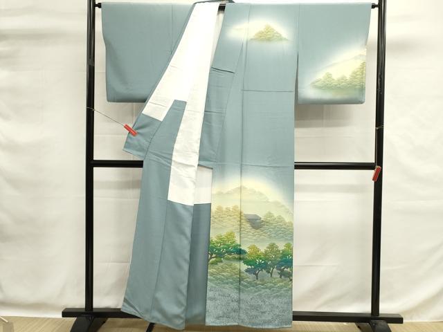 平和屋着物■訪問着 風景文 暈し染め 金彩 正絹 逸品 DABG6972cd