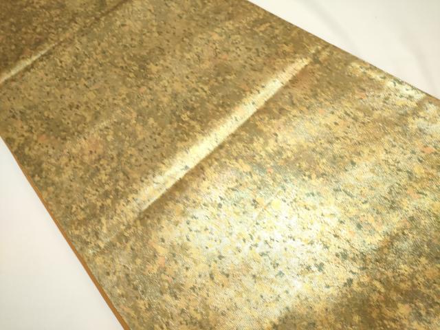 平和屋着物◎六通柄袋帯 霞文 金糸 引箔 正絹 逸品 DABG6990cd
