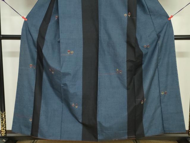 平和屋着物■訪問着 紬 独楽 コマ 金彩 正絹 逸品 DABG7005zy