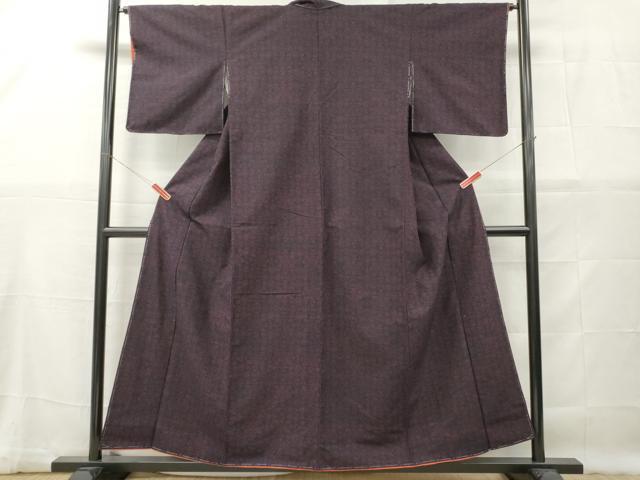 平和屋着物■上質な紬 草花文 正絹 逸品 未使用 DABG7060zy