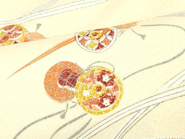 平和屋着物■小紋 花鼓文 洗える着物 DABG7080zy