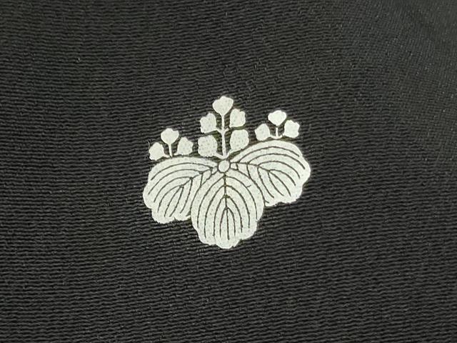 平和屋着物■黒留袖 駒刺繍 総刺繍 尾長鳥花松文 金銀糸 洗える着物 DABG7083zy