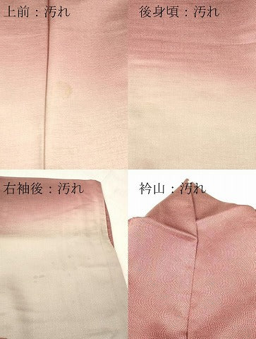 平和屋着物■訪問着 作家物 霞文 鮫小紋柄 暈し染め 正絹 逸品 DABG7102zy