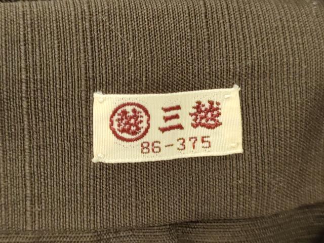 平和屋着物●男性 行灯袴 紬地 藍媚茶色 正絹 逸品 DABG7103zy