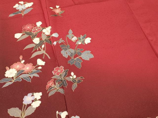 平和屋着物■豪華振袖 草花文 暈し染め 金彩 鈴乃屋扱い 正絹 逸品 DABG7106zy