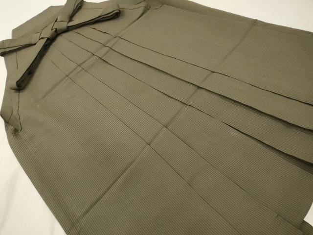 平和屋着物●男性 行灯袴 縞 正絹 逸品 DABG7137zy