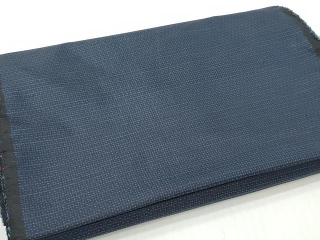 平和屋着物▼男性 本場大島紬 反物 着尺 アンサンブル 格子 証紙付き 逸品 未使用 DABG7201zy