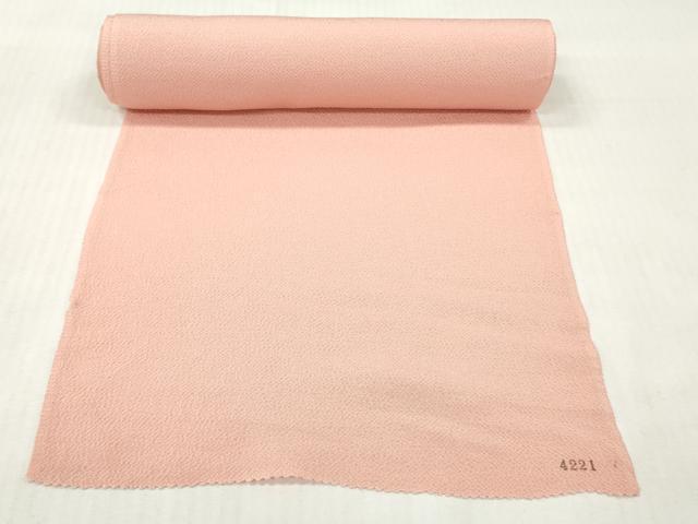 平和屋着物▼名古屋帯 帯反物 椿 暈し染め 鬼しぼ縮緬 逸品 未使用 DABG7245zy