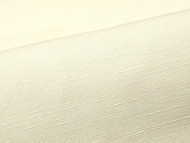 平和屋着物▼白生地 みその結城紬 反物 着尺 生成り色 逸品 未使用 DABG7375zy