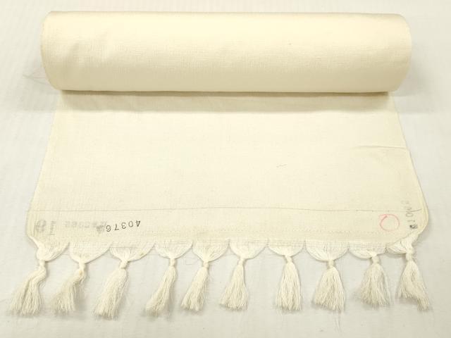 平和屋着物▼白生地 反物 着尺 生成り色 逸品 未使用 DABG7391zy
