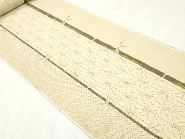 平和屋着物▼志のゝめ紬 反物 着尺 笹竹間道 証紙付き 逸品 未使用 DABG7411zy
