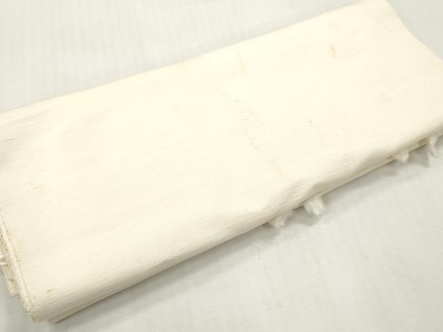 平和屋着物▼白生地 浜紬 反物 着尺 生成り色 逸品 未使用 DABG7491zy