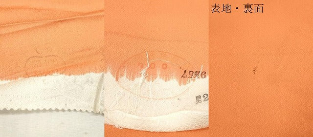 平和屋着物▼付下げ 反物 着尺 七宝花文 暈し染め 金彩 逸品 未使用 DABG7505zy