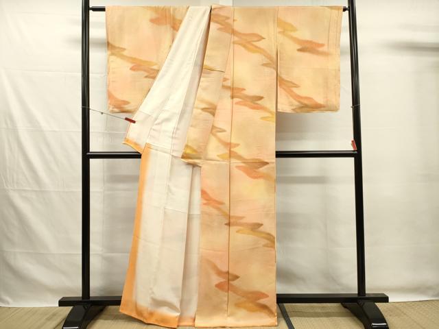 平和屋着物■上質な小紋 流水文 暈し染め 正絹 逸品 DABG7538ya