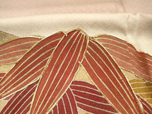 平和屋着物■豪華色留袖 駒刺繍 笹竹文 暈し染め 金彩 正絹 逸品 DABG7551ya