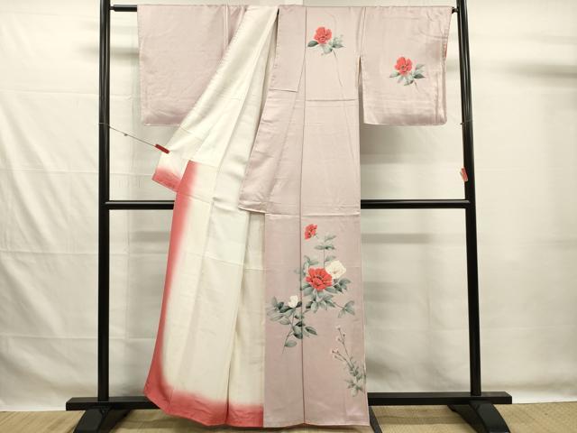 平和屋着物■訪問着 草花文 正絹 逸品 DABG7552ya