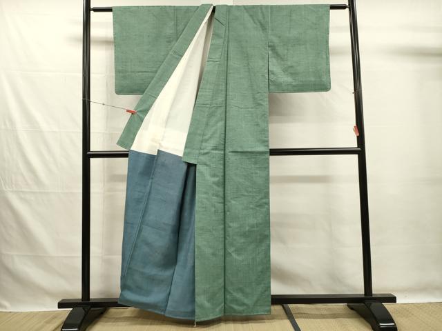 平和屋着物■上質な紬 霞文 正絹 逸品 DABG7595ya
