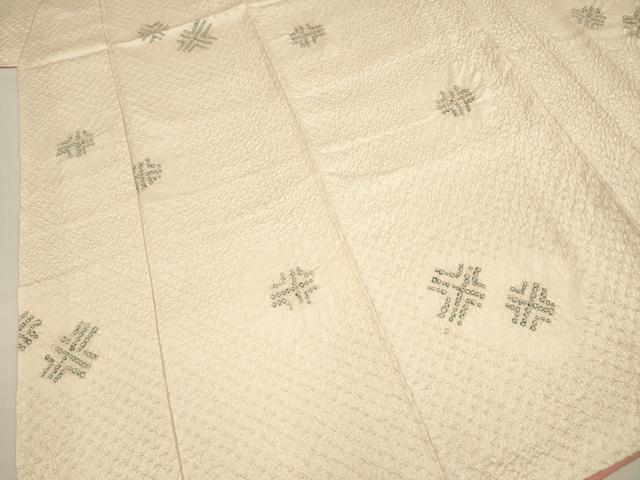 平和屋着物■上質な小紋 総絞り 抽象文様 正絹 逸品 DABG7623ya
