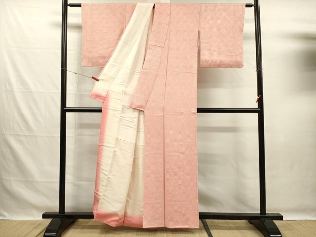 平和屋着物■大変加工の良い総絞り小紋 正絹 逸品 DABG7632ya